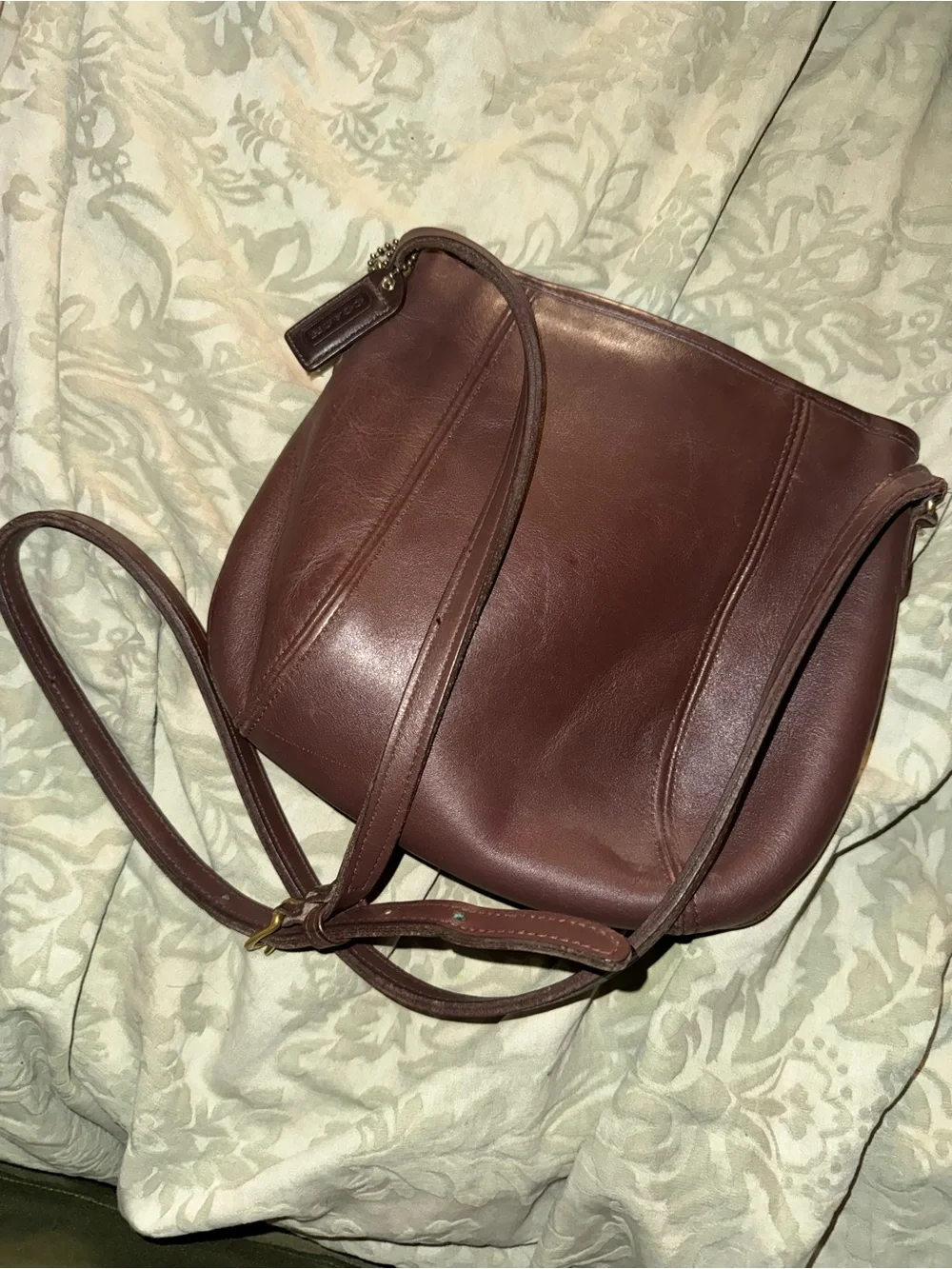 Coach brown leather